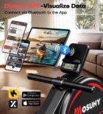 Rowing Machines for Home, 16/32-Level Adjustable Resistance, Magnetic Rowing Machine with App Supported, 350/400 LB Weight Capacity, Upgraded Dual Slide Rails with LCD Data Display Screen - Image 4