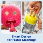 Scrub Mommy Kitchen Sponges - Dual-Sided Dish Sponges for Scrubbing - Non-Scratch Cleaning Sponges for Washing Dishes, Bathroom & Multi-Surface Cleaning - Online Exclusive (3 Count) - Image 4