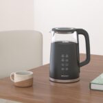 Elite Gourmet 1.7L Dual Wall Cool Touch Electric Tea Kettle, Borosilicate Glass, 304 Stainless Steel Interior, Programmed Digital Touchscreen, Keep Warm, Auto Off & Audible Indicator, Black - Image 3