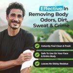 Camping Essentials - Body Wipes for Camping Adults Bathing No Rinse - 50 XL Deodorant Bathing Shower Wipes For Men Women - Disposable Washcloths & Personal Cleansing - Travel, Workout - Image 3