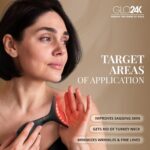 GLO24K Red Light Face & Neck Beauty Device – 3-in-1 Facial Massager Tool with LED & Vibration for Skin Revitalization and Neck Firming - Image 3