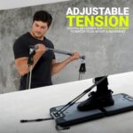 EVO Gym - Portable Home Gym Strength Training Equipment, At Home Gym | All in One Gym - Resistance Bands, Base Holds Gym Bar & Handles for Travel | Portable Gym & Home Exercise Equipment - Image 4