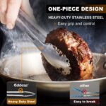 Tongs For Cooking - Heat Resistant 600 Degrees Stainless Steel Kitchen Tong,Heavy Duty Metal Locking Tongs - Perfect for Food,Salad and BBQ set of 3 (7",9" and 12") Dishwasher - Image 3