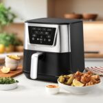 Cuisinart Air Fryer, Large 6-Quart Basket with 4 Cooking Functions to Air Fry, Bake, Roast, and Keep Warm, 3 Presets, PFAS-Free, Dishwasher-Safe Parts, AIR-180, Black & Stainless Steel - Image 3