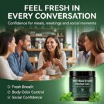 Anti-Bad Breath Herbal Gel Supplement - Body & Breath Odor Control from The Inside – Internal Deodorant, Natural Herbal Deodorant Gel with Parsley and Chlorophyll, Full Body Deodorizer (1) - Image 4