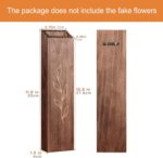 4 Pack Wood Indoor Wall Planter, Modern Boho Wall Decor for Living Room Bedroom, Farmhouse Pocket Vases for Dried Flowers and Faux Greenery Plants - Brown - Image 3