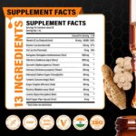 13-in-1 Immune Support Supplement Liquid Drops with Astragalus, Elderberry, Quercetin, Echinacea, Chlorophyll, Turmeric, Ginger, Rhodiola, Licorice, and More - 30ml 1 Fl Oz - Image 4