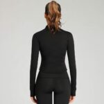 Lviefent Womens Lightweight Full Zip Running Track Jacket Workout Slim Fit Yoga Sportwear with Thumb Holes - Image 3