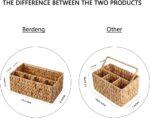 Berdeng Utensil Caddy, Utensil Basket for Table,Napkin and Utensil Holder, Silverware Caddy, Cutlery Holder, Utensil Holder for Party, Picnic Caddy for Plates and Utensils… - Image 3