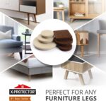 Felt Furniture Pads X-PROTECTOR 133 PCS Premium Furniture Pads - Felt Pads Furniture Feet Best Wood Floor Protectors - Protect Your Hardwood & Laminate Flooring! Brown and Beige - Image 3