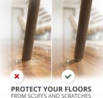 Felt Furniture Pads X-PROTECTOR 133 PCS Premium Furniture Pads - Felt Pads Furniture Feet Best Wood Floor Protectors - Protect Your Hardwood & Laminate Flooring! Brown and Beige - Image 5