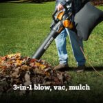 WORX Trivac 3 in 1 Electric Leaf Blower for Lawn Care, Leaf Vacuum with 600 CFM, Leaf Mulcher with Metal Impeller, WG512 - Image 3