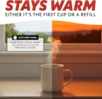 Gourmia 12 Cup One-Touch Coffee Maker – Pause and Serve with Automatic Keep Warm, Easy View Water Window, Compact Design, Stainless Steel Accents, Black - Image 5