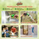 Flexi Hose Expandable Garden Hose with 8 Function Nozzle, 50FT - Lightweight Retractable Garden Hose, Water Hose - No-Kink Flexibility, 3/4 Inch Solid Brass Fittings and Double Latex Core - Image 4