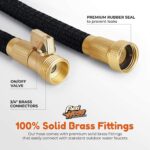 Flexi Hose Expandable Garden Hose with 8 Function Nozzle, 50FT - Lightweight Retractable Garden Hose, Water Hose - No-Kink Flexibility, 3/4 Inch Solid Brass Fittings and Double Latex Core - Image 6