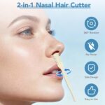 Manual Nose Hair Trimmer, Nostril Hair Remover, Portable Travel Home Daily Use Essentials with Ear Pick for Men & Women (10pcs) - Image 4
