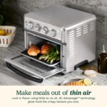 Cuisinart Air Fryer Toaster Oven with Grill, 1800W 8-1 Air Fryer Oven with Bake, Convection Bake, Grill, Broil and Warm Options, Large Capacity, 60-Minute Timer, TOA-70W, White - Image 4