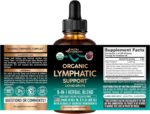 USDA Organic Lymphatic Drainage Supplement - Echinacea | Elderberry | Dandelion | Rosehip | Cleavers | Calendula | Burdock - Made in USA - Lymph System Drops - Immune Support, Cleanse & Detox, 2 fl oz - Image 3