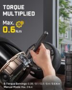 Fanttik E2 Ultra Mini Electric Screwdriver, Cordless Screwdriver, Max 0.6N.m, 50 Magnetic Bits, 5/32'' Hex, Magnetic Storage, Repair Tool for Electronics, Camera, Laptop, and PC Build (Grey) - Image 3