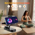 Wireless Bluetooth Speaker with Phone Stand, Cool Gadgets for Men, Birthday Gifts for Teen Boys, Portable Mobile Phone Holder Speaker, Features Anti-Slip Base and HD Surround Sound, Black - Image 3