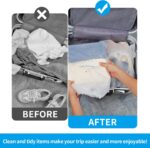 COIDEA, Waterproof Travel Drawstring Shoe Bags for Packing, Storage, Travel Essentials for Men and Women, 15.7 x 11.8 inches, Clear, 5 pieces - Image 5