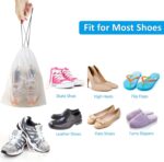 COIDEA, Waterproof Travel Drawstring Shoe Bags for Packing, Storage, Travel Essentials for Men and Women, 15.7 x 11.8 inches, Clear, 5 pieces - Image 6