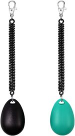 OYEFLY Dog Training Clicker with Wrist Strap Durable Lightweight Easy to Use, Pet Training Clicker for Cats Puppy Birds Horses. Perfect for Behavioral Training 2-Pack (Black and Water Lake Blue) - Image 3