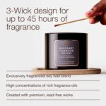 Bath & Body Works Mahogany Teakwood Intense 3-Wick Candle - Scented Candle for At-Home Use - Long-Lasting, Room-Filling Fragrance - High Fragrance Oil Concentration - Soy Wax Blend - Image 5