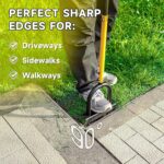 Manual Edger Lawn Tool with 38"-42" Adjustable Length, Saw-Tooth Border Edger with Wide Footplate Manganese Steel Blade, Garden Edging Tool for Flower Beds, Landscaping, Sidewalks, Yard - Image 5