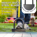 Manual Edger Lawn Tool with 38"-42" Adjustable Length, Saw-Tooth Border Edger with Wide Footplate Manganese Steel Blade, Garden Edging Tool for Flower Beds, Landscaping, Sidewalks, Yard - Image 7