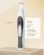 oneisall Low-Noise Dog Paw Trimmer with LED Light, Paw Trimmer for Dogs &Cats 0.8inch/20mm Wide Blade, 35dB Cordless Electric Pet Paw Grooming Clippers for Paws, Ears, Face, Rump - Image 5