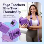 Deep-Zen® Yoga Blocks Wrist Support; Yoga Blocks 2 Pack with Knee Pads and Strap to Put Less Weight on Wrists; Durable, Versatile Yoga Brick Exercise Block Set, Blocks Yoga - Image 6