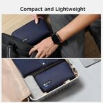 RIGHT AWAY Travel Tech Pouch，Waterproof Cord Case，Electronics Organizer Travel Case，Cable Organizer Storage Bag For Phone, Charger, Accessories(Dark Blue) - Image 5