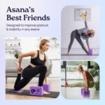 Deep-Zen® Yoga Blocks Wrist Support; Yoga Blocks 2 Pack with Knee Pads and Strap to Put Less Weight on Wrists; Durable, Versatile Yoga Brick Exercise Block Set, Blocks Yoga - Image 7