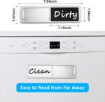 Dishwasher Magnet Clean Dirty Sign, Slide Strong Clean and Dirty Magnet Indicator for Dishwasher, Non-Scratch, Easy to Read, Self-Adhesive Stickers for Non-Magnetic Dishwasher, Refrigerator - Image 3
