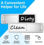 Dishwasher Magnet Clean Dirty Sign, Slide Strong Clean and Dirty Magnet Indicator for Dishwasher, Non-Scratch, Easy to Read, Self-Adhesive Stickers for Non-Magnetic Dishwasher, Refrigerator - Image 4
