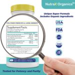 All-in-One Organic Immune Support Supplement 60 Vegan Capsules - Elderberry 500mg, Ashwagandha 500mg, 400mg Vitamin C and Zinc - Vitamin D3 - Immune Boosters for Adults - Image 3