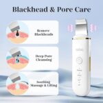 GUGUG Skin Scrubber Face Spatula Skin Spatula Pore Cleaner Blackhead Remover Tools for Facial Deep Cleansing-4 Modes -White - Image 4