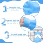 Pet Grooming Gloves—Heat Resistant Dog Washing Gloves with High-Density Teeth, Dog Bath Scrubber with Enhanced Five Finger Design, Silicone Gloves for Dogs and Cats Bathing, Massage (Blue) - Image 6