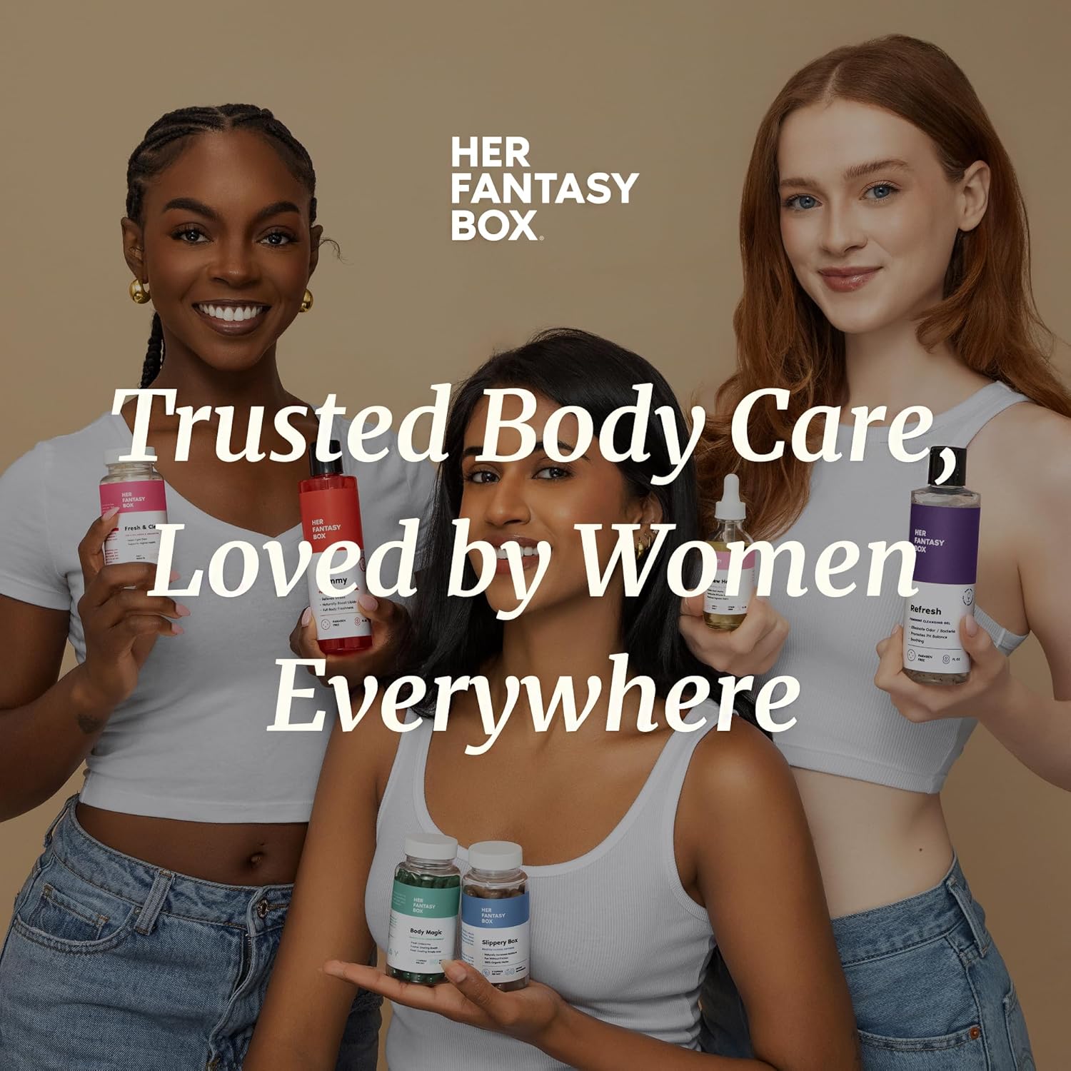 Her Fantasy Box | Refresh pH Balancing Shower Gel - Natural Feminine Hygiene Solution for Gentle Cleansing, Odor Control, and Skin Nourishment - pH-Balanced Formula for All Skin Types (8 oz) - Image 4