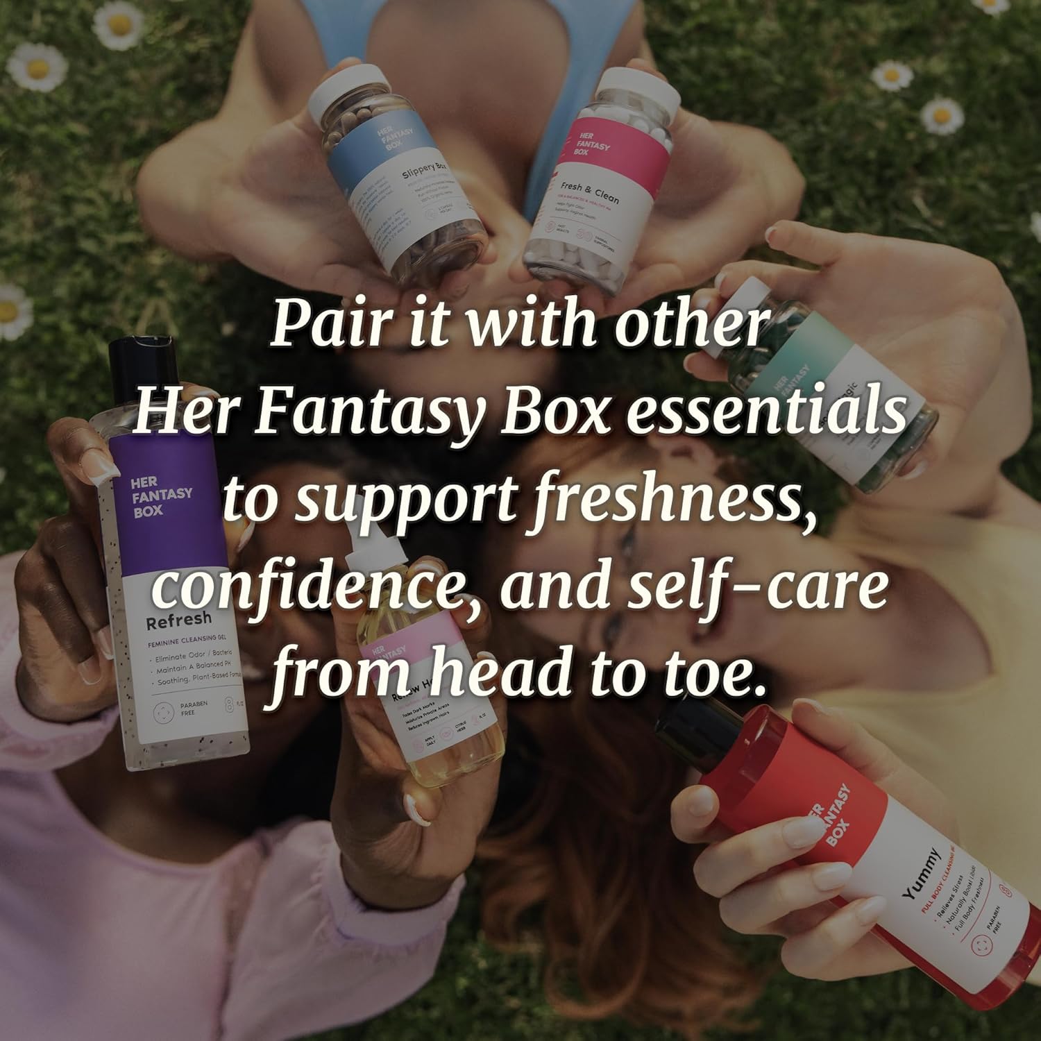Her Fantasy Box | Refresh pH Balancing Shower Gel - Natural Feminine Hygiene Solution for Gentle Cleansing, Odor Control, and Skin Nourishment - pH-Balanced Formula for All Skin Types (8 oz) - Image 9