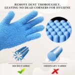 Evridwear Microfiber Plant Dusting Gloves Reusable Leaf Cleaning Glove for Houseplants,Blinds,Furniture and Small Objects - Image 3