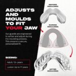 SAFEJAWZ Mouth Guard, Slim Fit Mouthguard for Adults & Youth with Case, Easy Fit Remoldable Mouthpiece for Football, Boxing, Lacrosse, MMA, Basketball & All Contact Sports - Image 3
