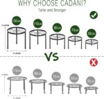 CADANI 5 Pack Metal Plant Stands for Outdoor Indoor, Anti-Rust Iron Flower Pot Stand, Heavy Duty Plant Pot Stand for Multiple Plant, Decoration Racks for Home, Patio & Garden - Image 4