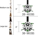 Dog Soccer Ball, Interactive Toys for Tug of War, Puppy Birthday Gifts, Tug Toy, Water Toy, World Cup Durable Balls for Small & Medium Size (6 inch) - Image 3