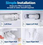GE XWFE Refrigerator Water Filter, Genuine Replacement Filter, Certified to Reduce Lead, Sulfur, and 50+ Other Impurities, Replace Every 6 Months for Best Results, Pack of 1 - Image 5