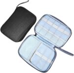 Electronics Accessories Organizer Bag Universal Carry Travel Gadget Bag Portable Charging Cable Pouch Large Capacity Tech Pouch Case Holiday Essentials for Daily Items Gray - Image 3