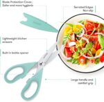 iBayam All Purpose Kitchen Shears Heavy Duty - Stainless Steel Kitchen Shears With Protective Sheath, Soft Grip Handle, Food & Meat Scissors, Home, Kitchen, Dining Utility Gadgets/Essentials/Utensils - Image 3