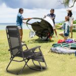 FDW Zero Gravity Lawn Lounge Chairs Set of 2 with Pillow and Cup Holder - Adjustable Reclining Folding Outdoor Chairs for Deck, Beach, Yard - Image 3