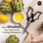 OTOTO Elizabat Kitchen Scissors - Halloween Goth Cute Bat Kitchen Shears, Gothic Scissors Utensils - Spooky Bats Halloween Gifts, Cute Gadgets, Kitchen Gadgets - Image 3